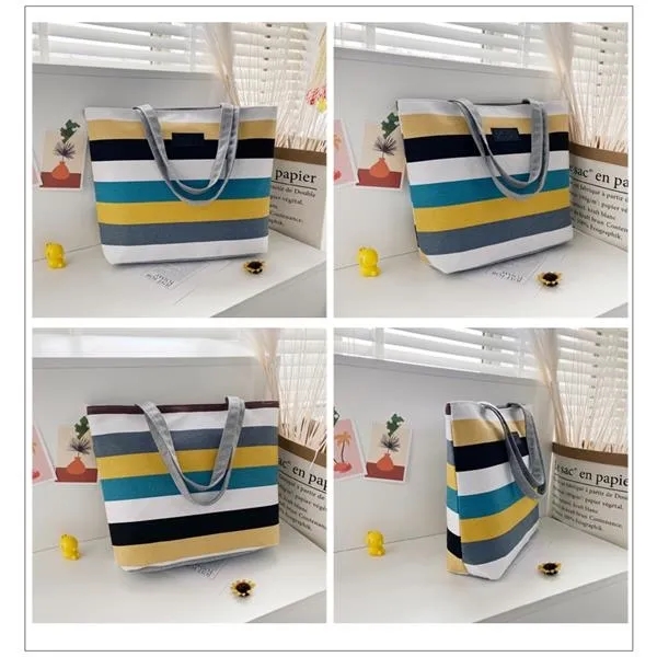 Rainbow Canvas Tote Bag 4