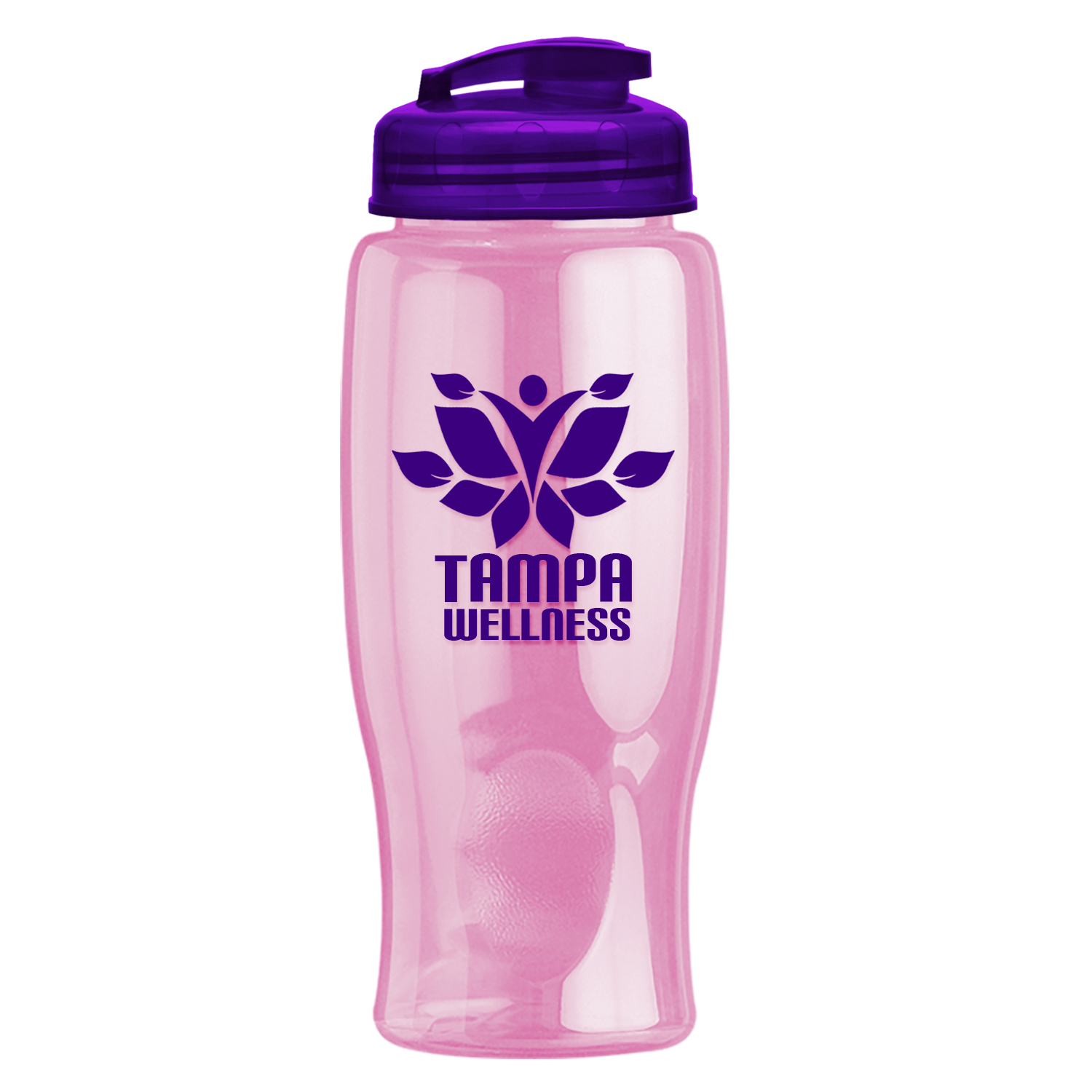 Poly-pure - 27 oz. Transparent Bottle with USA Flip 14