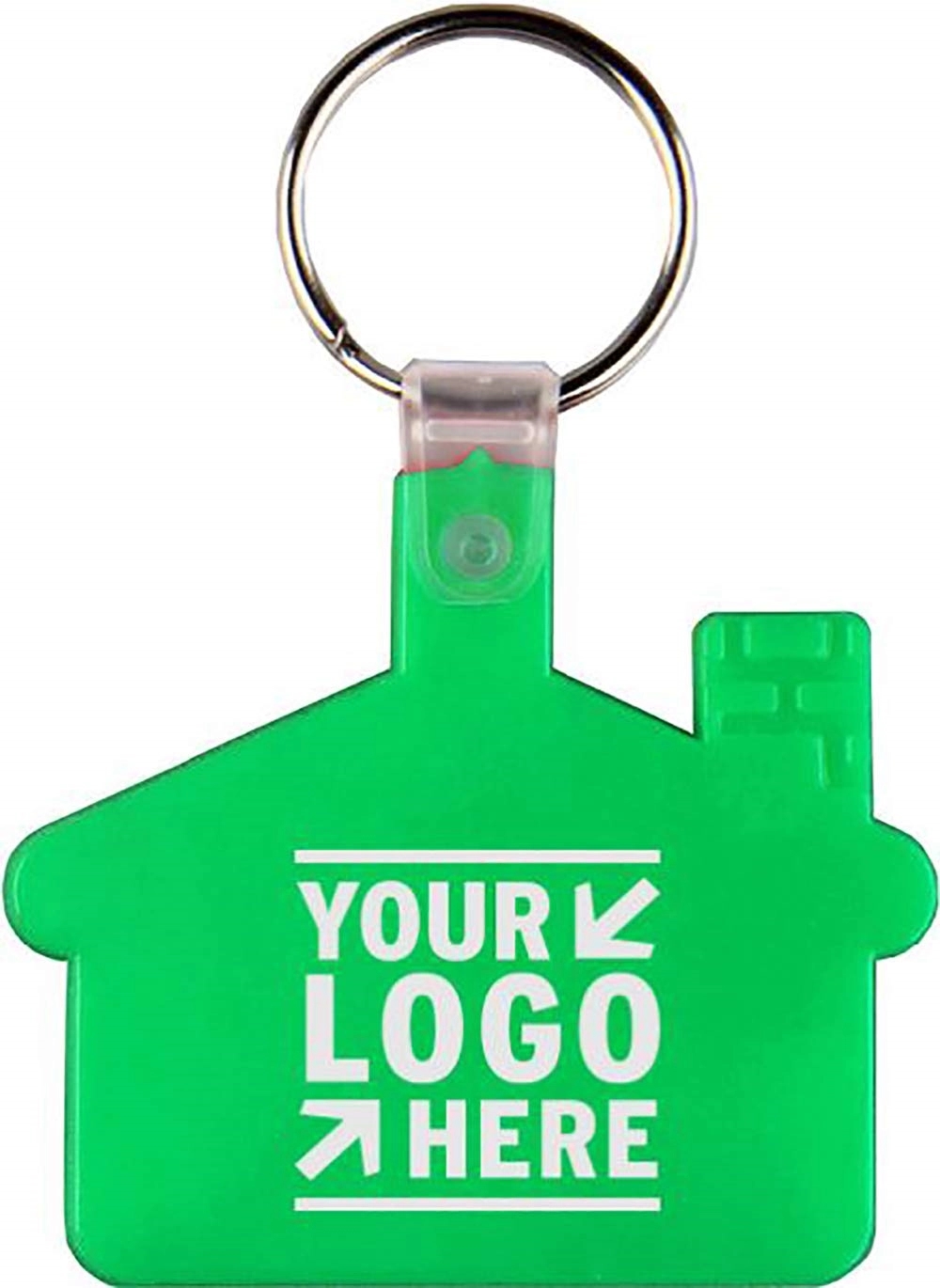 House Shape Soft Plastic Key Tag Printed with Your Logo 10
