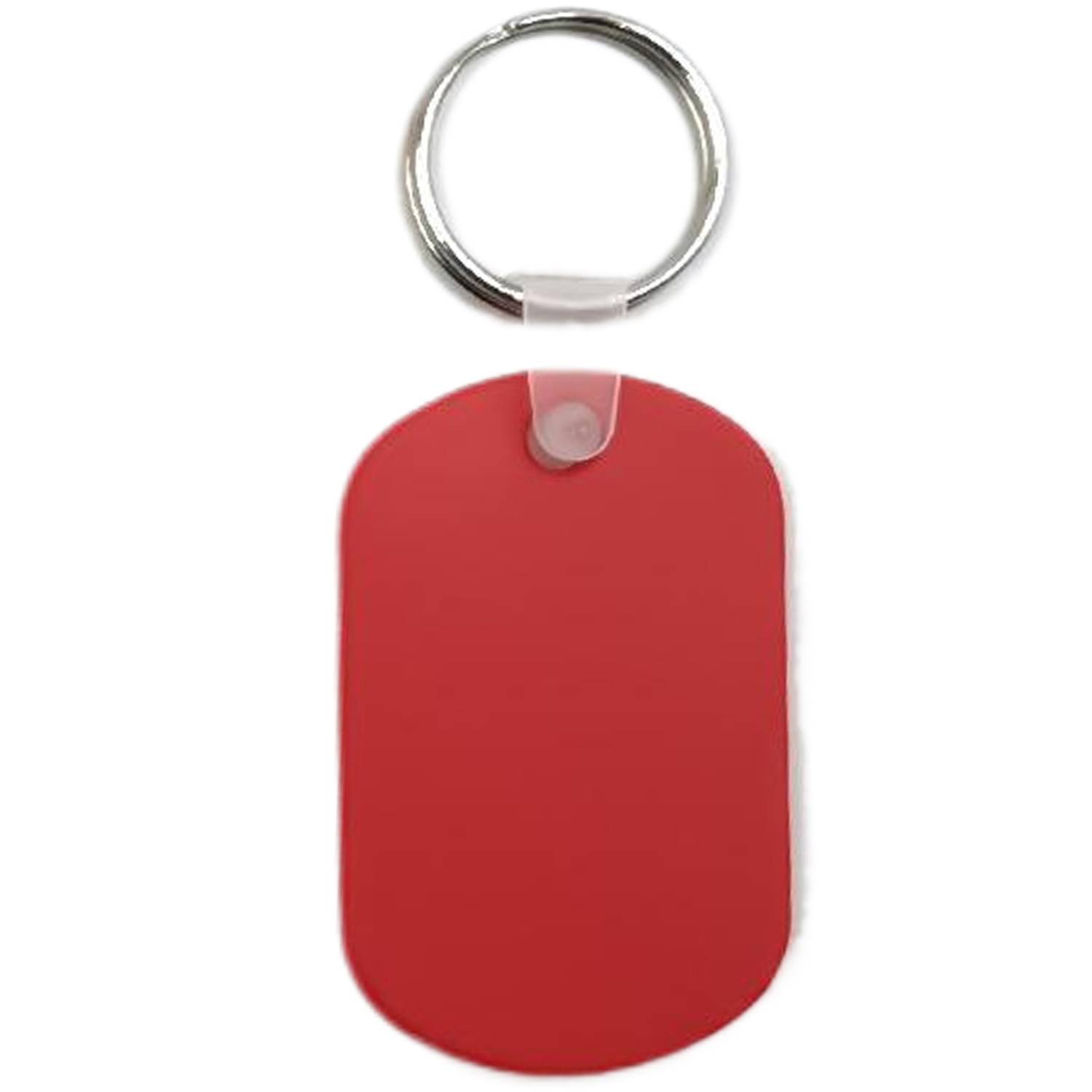 Soft Oval PVC Plastic Key Tag 10