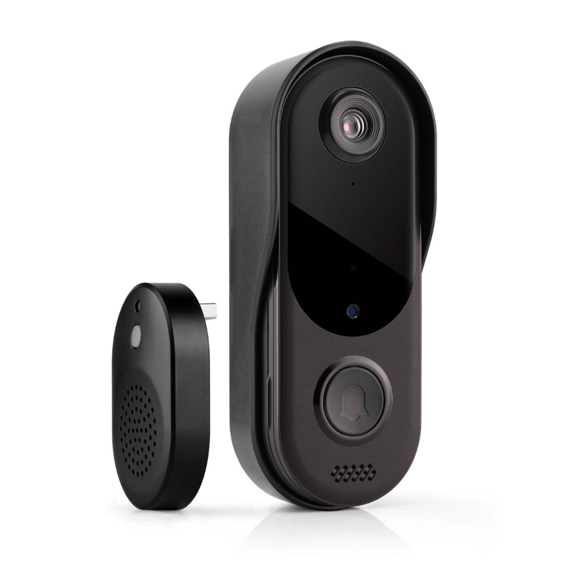 Plastic intelligent HD visual doorbell two-way intercom 3