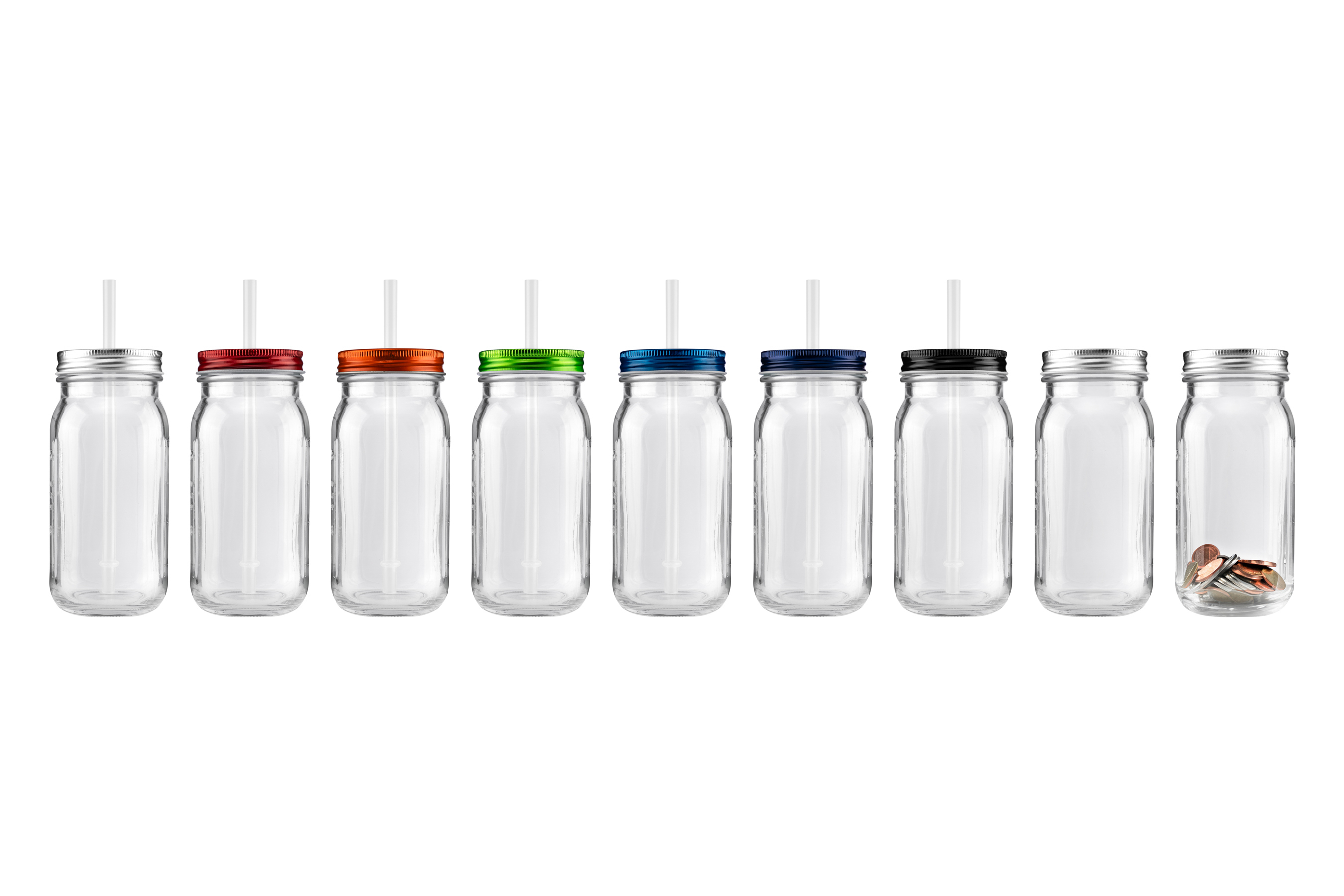 Mason Jar Silver With Hershey Kisses