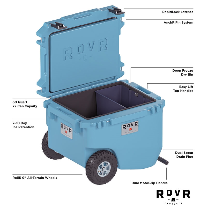 RovR® RollR® 60qt Wheeled Hard Cooler 21
