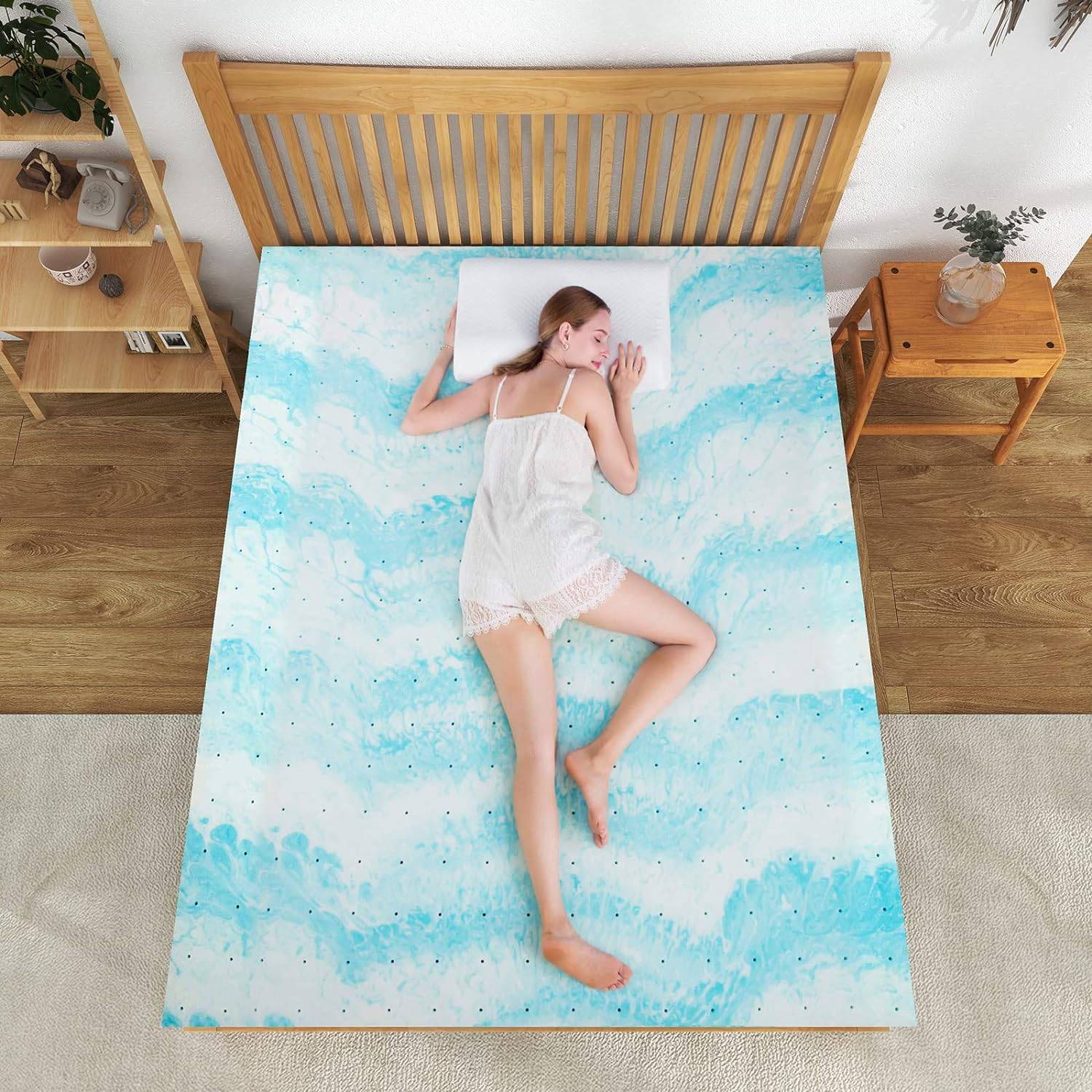 Gel Infused Memory Foam Mattress Topper 2