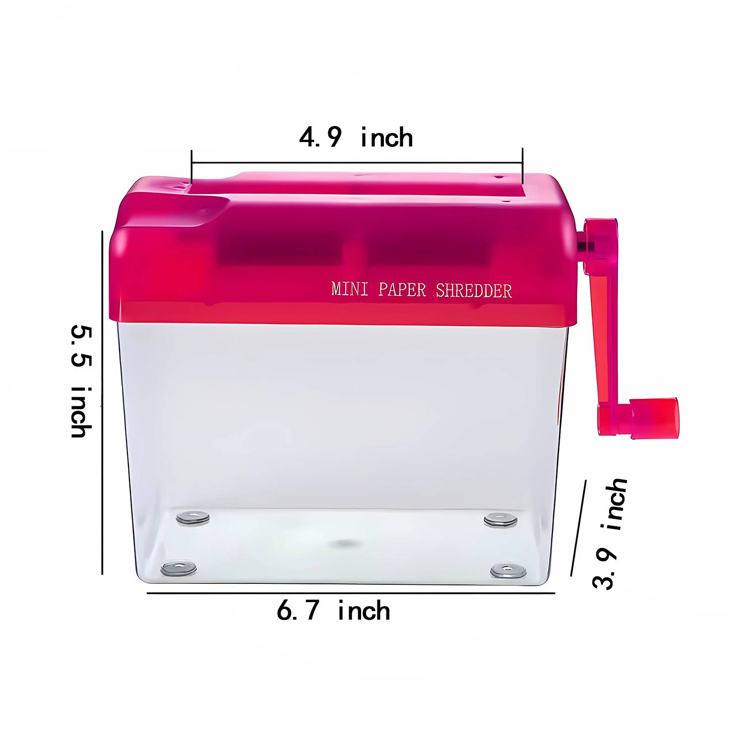 Mini Hand-cranked Paper Shredder 4