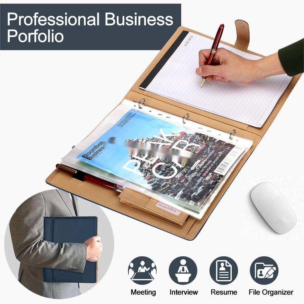 3 Ring Binder Portfolio with Calculator 7