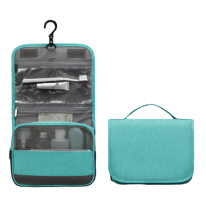 PU Hanging Travel Toiletry Bag & Makeup Cosmetic Organizer 7