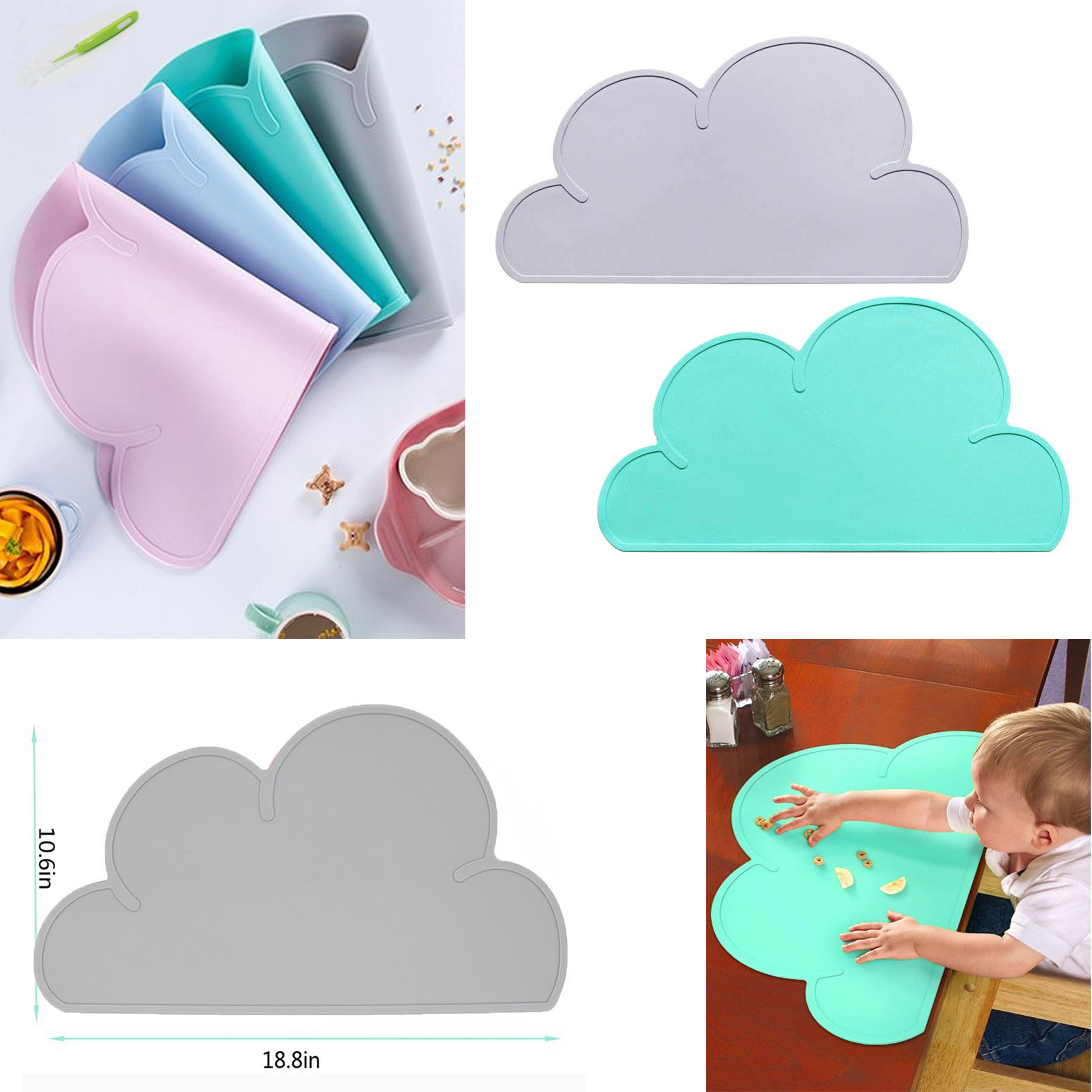 Baby Placemat Kids Reusable Travel Placemat 2