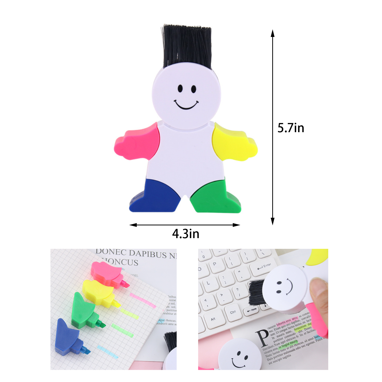 Creative robot cartoon highlighters 3