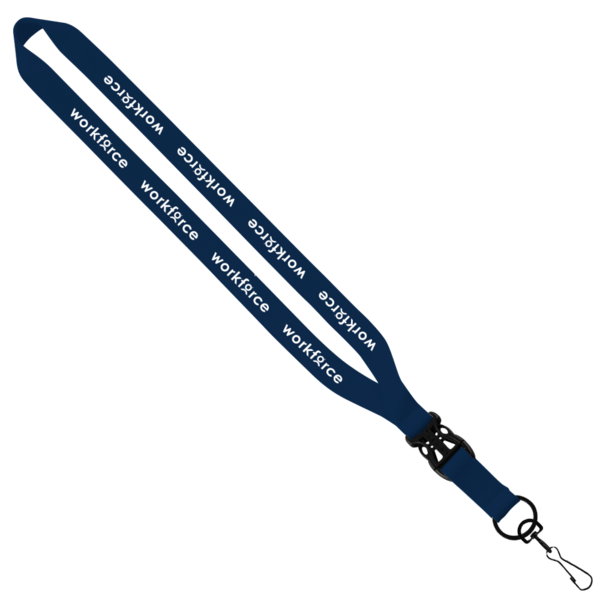 3/4" Polyester Lanyard with Slide Buckle Release & Swivel Snap Hook 7