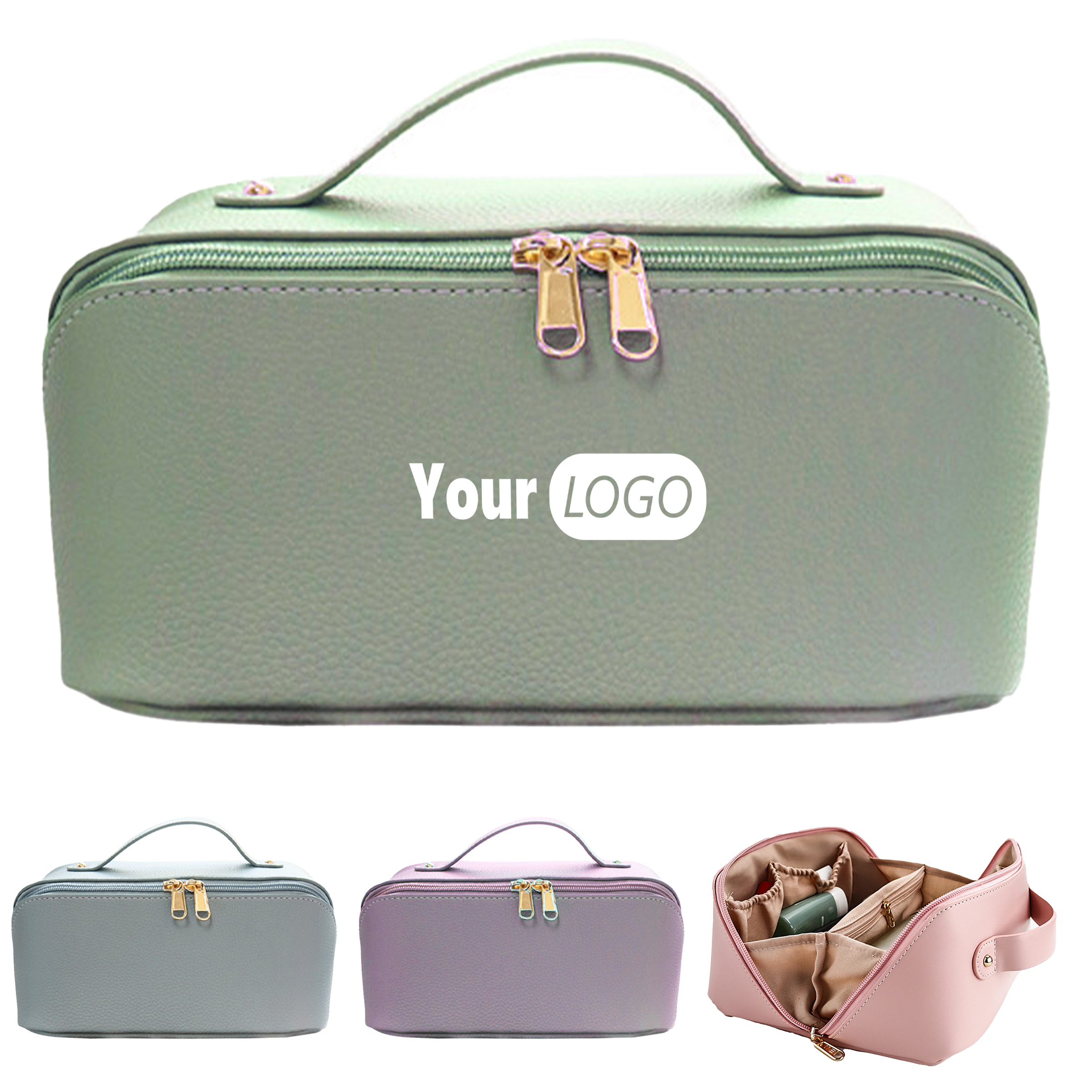 Polyurethane Compact Beauty Storage Bag With Customizable Logo 6