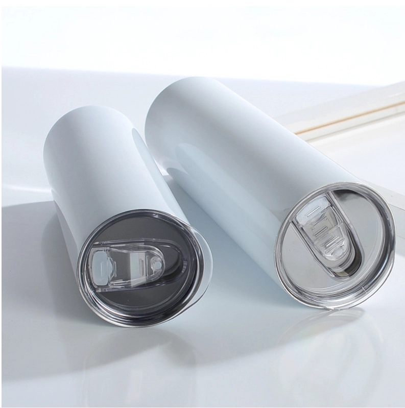 20oz Stainless Steel Straight Slimming Cup With straw 5