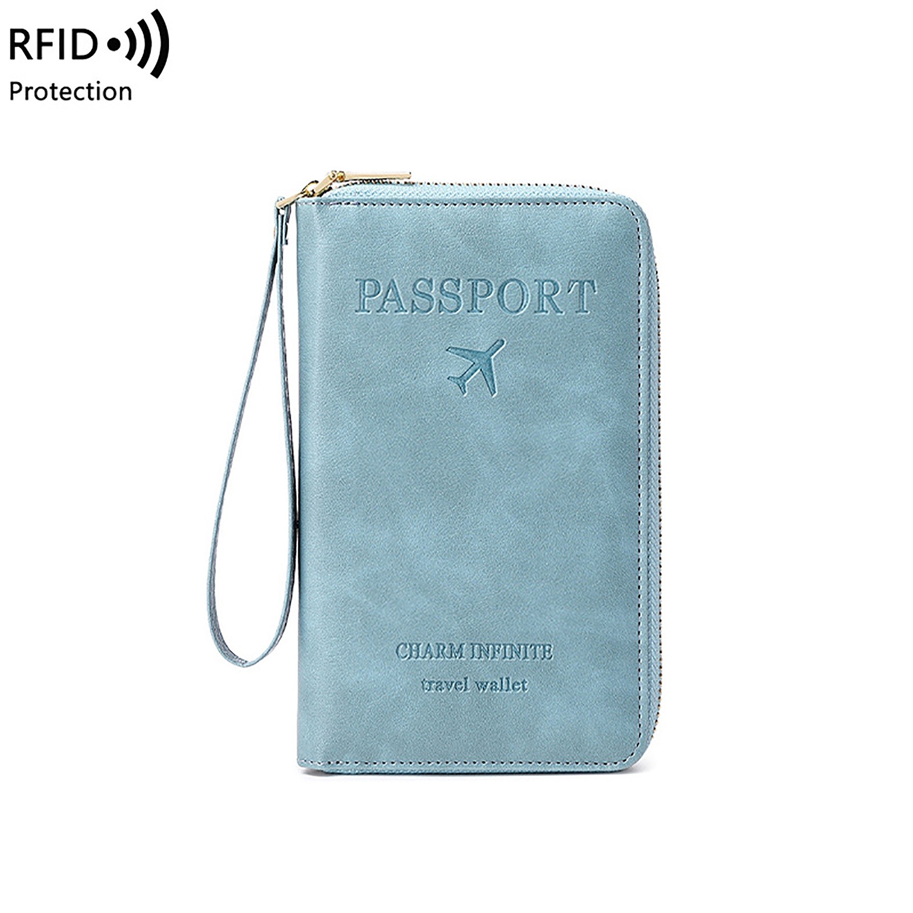 Long Leather Passport Case 7