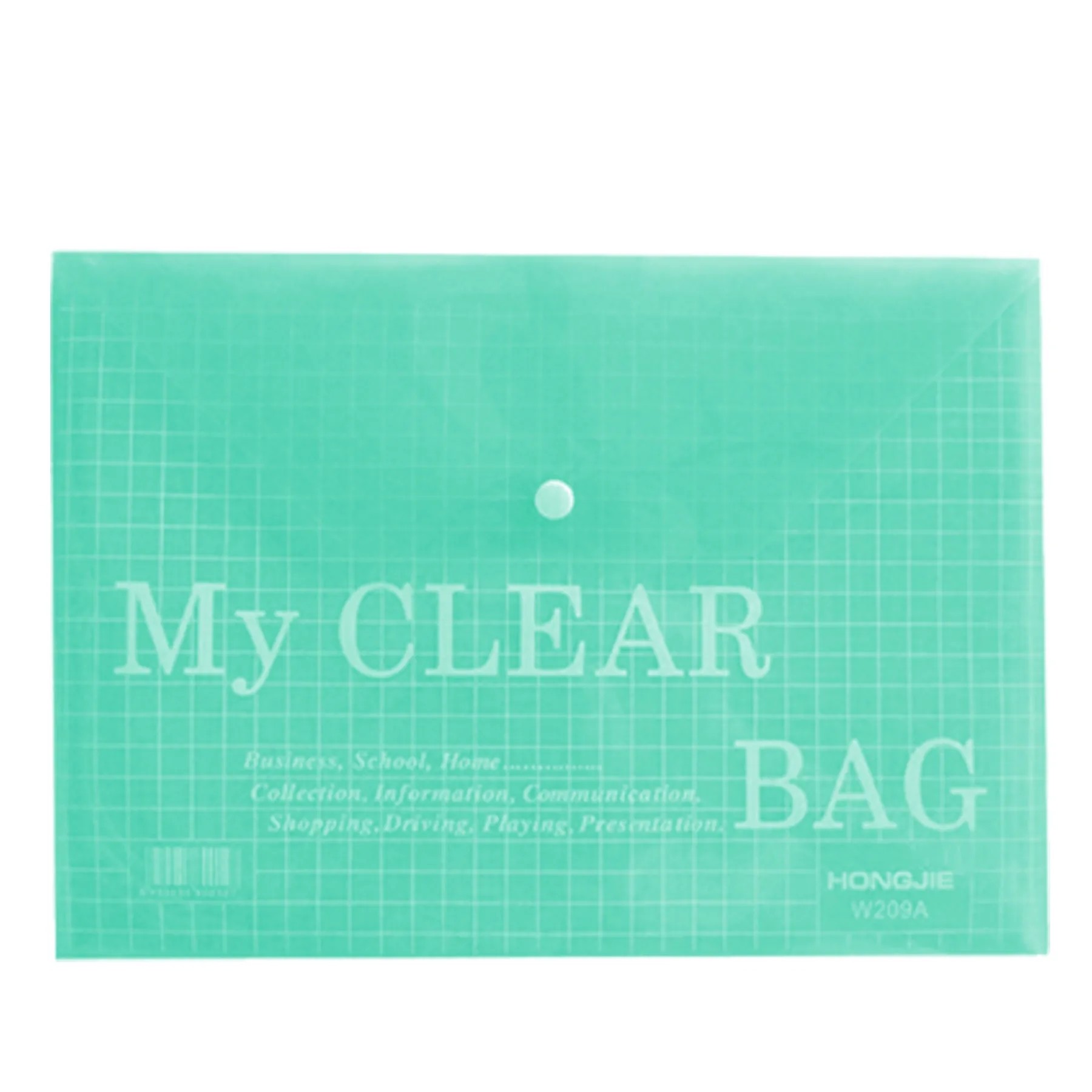 A4 Transparent Button Type Folder 5