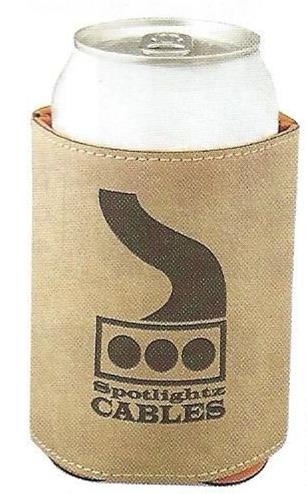 Light Brown Leatherette Beverage Holder 2