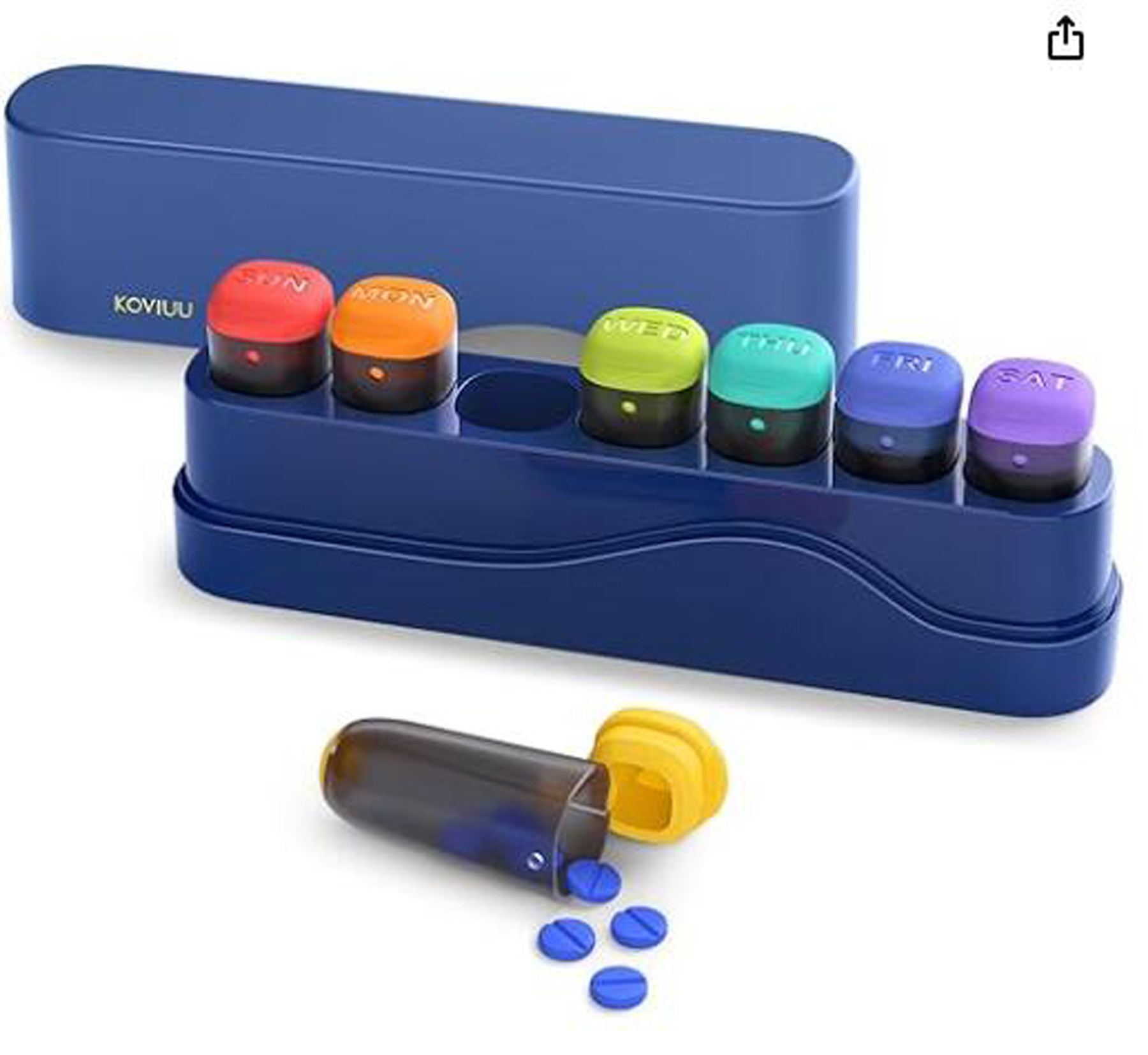 Vitamin and Medicine Daily Pill Organizer 2