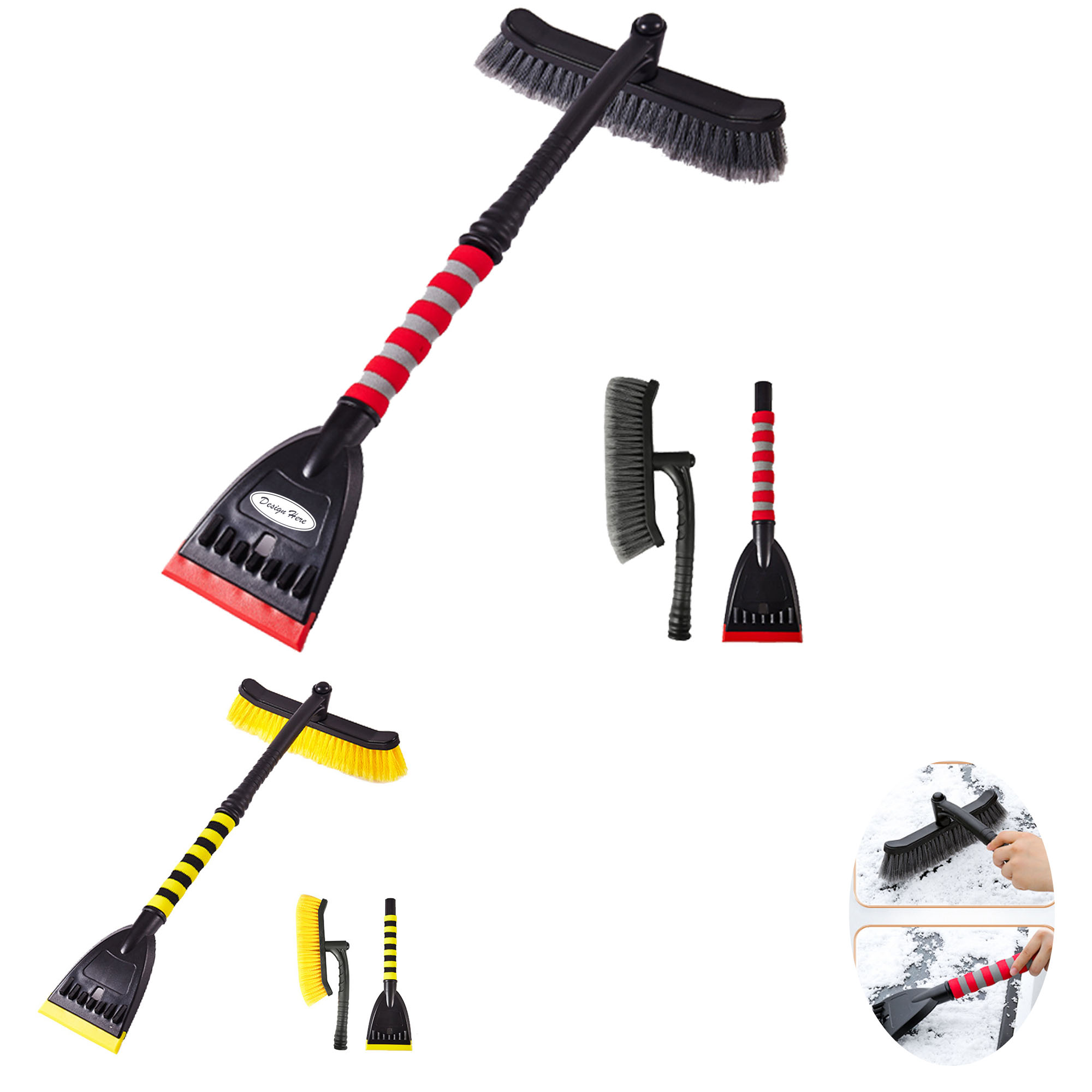 Foam Grip Snow Brush for Effective Winter Car Cleaning 6