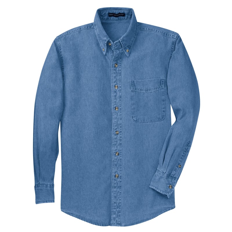 Port Authority Tall Long Sleeve Denim Shirt. 5