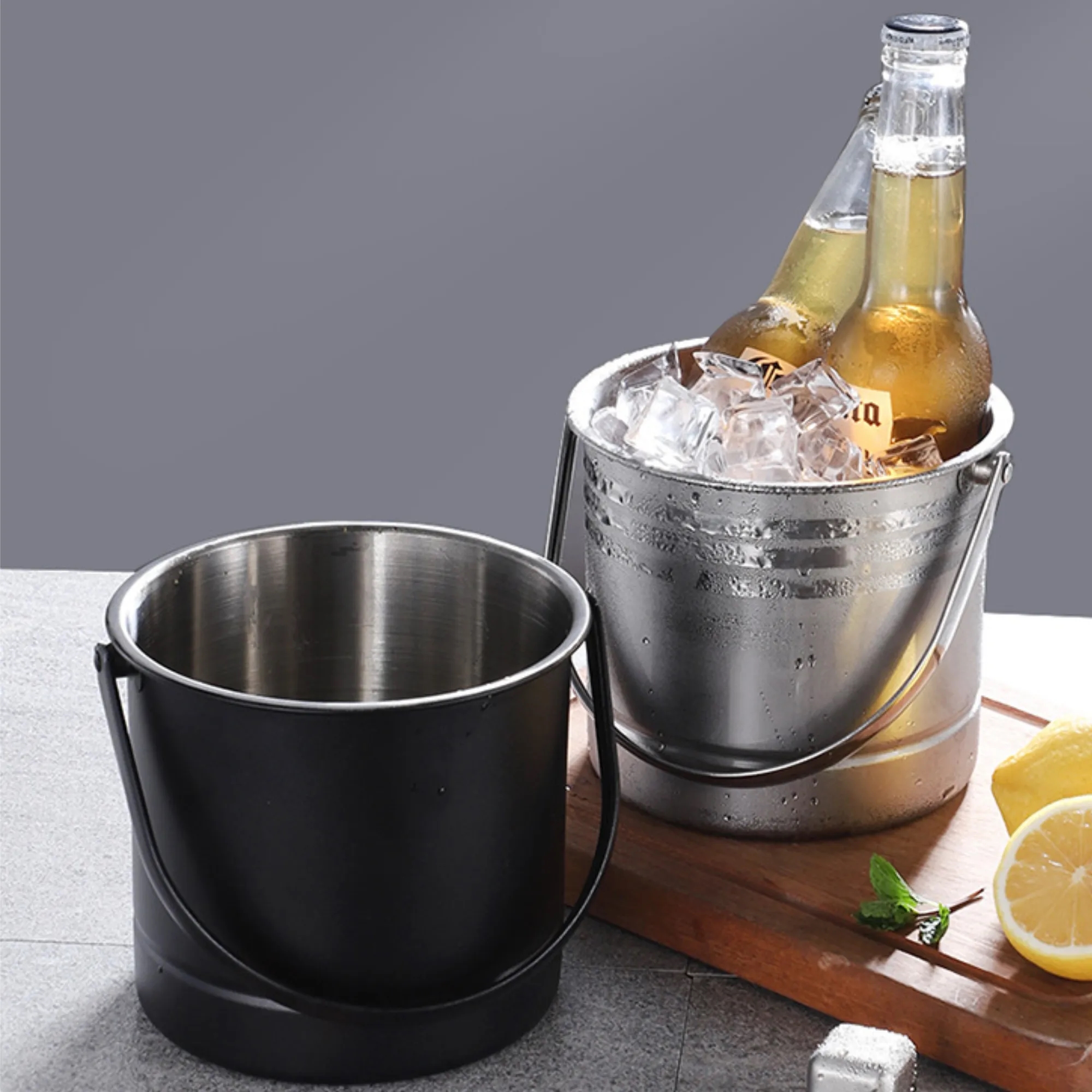 Stainless Steel Ice Buckets For Beer Champapne 3