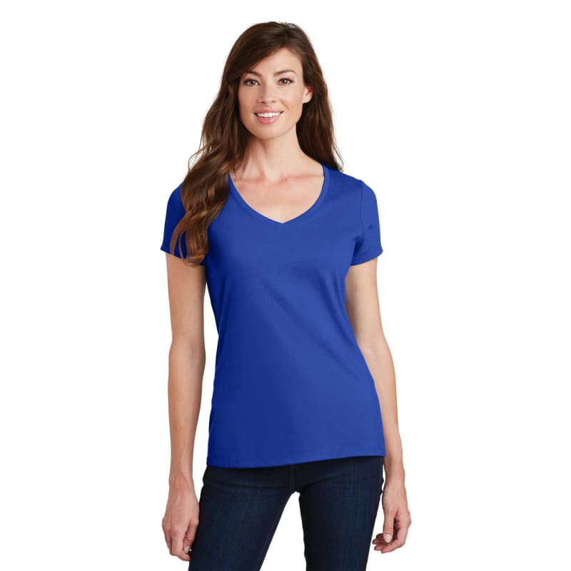 Port & Company Women's Fan Favorite V-Neck Tee. 129