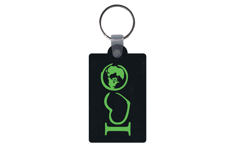 Rectangle Flat Tire Key Tag