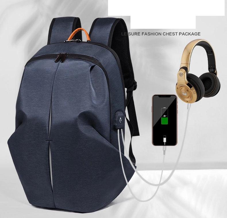 Men's Sports Waterproof Laptop Bags with USB Charging Port 12