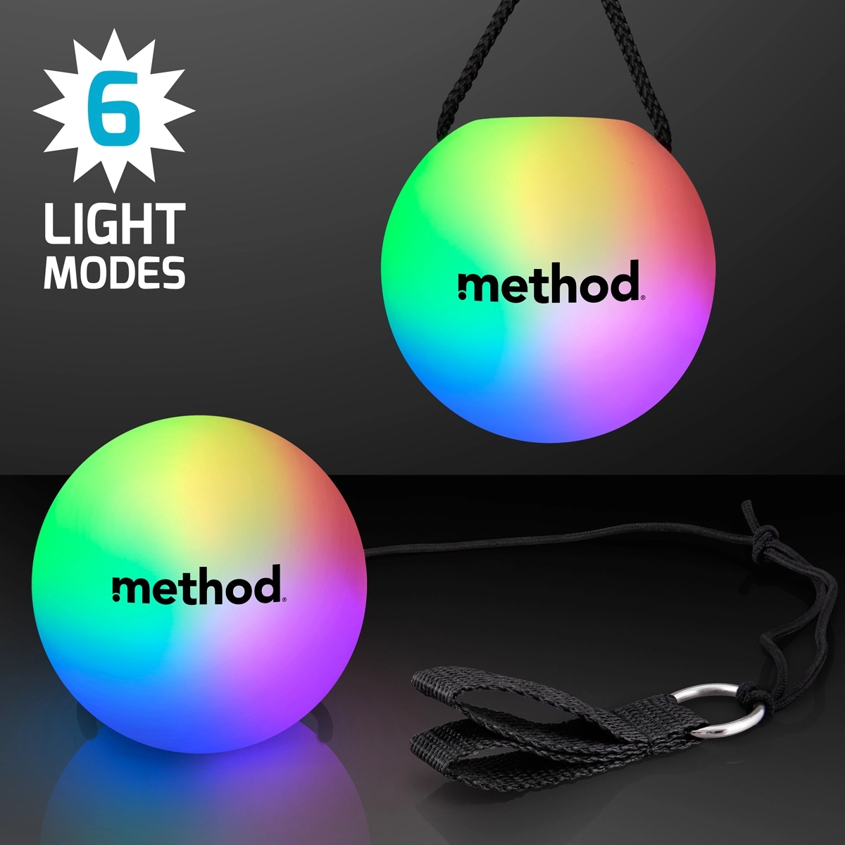 LED Poi Ball Swirling Light Toy 2