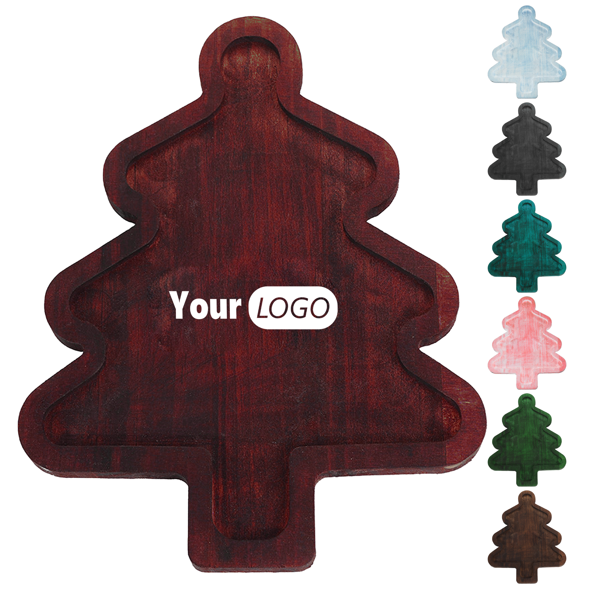 Wood Christmas Wooden Snack Tray ?C Celebrate With Style 4