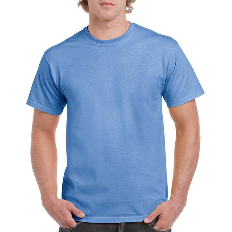 Gildan Cotton Men's T-Shirts Carolina Blue Medium