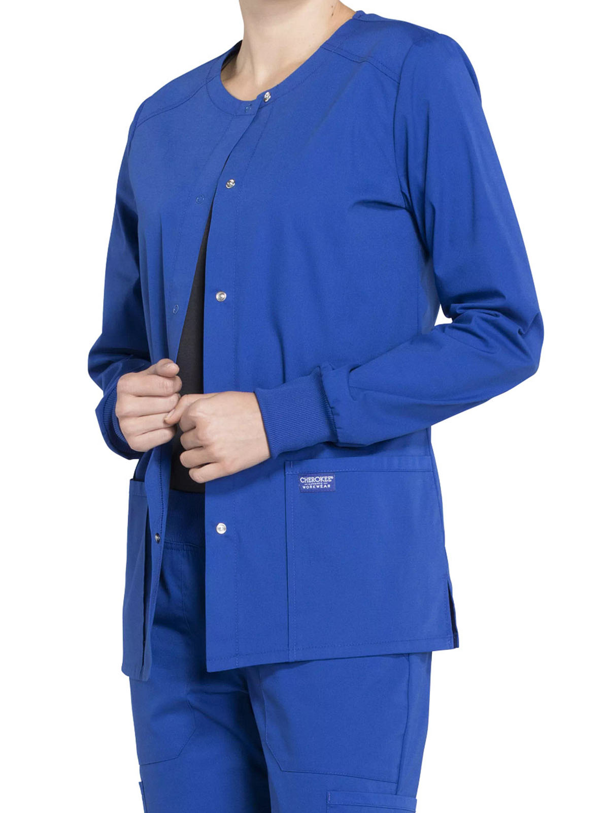 Cherokee - Workwear Professionals - Women's Snap Front Jacket 1