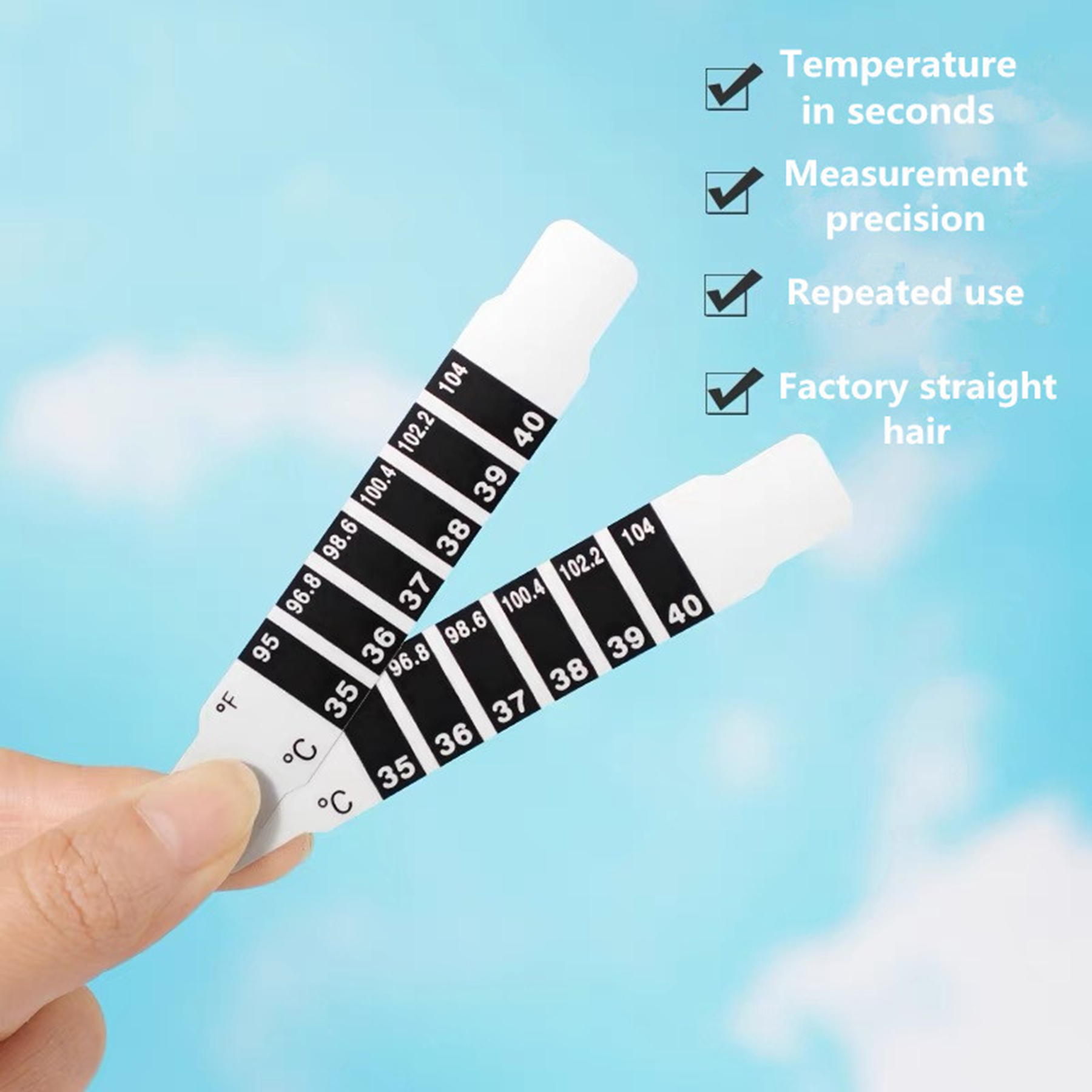 Non Intrusive Forehead Thermometer Strip 2