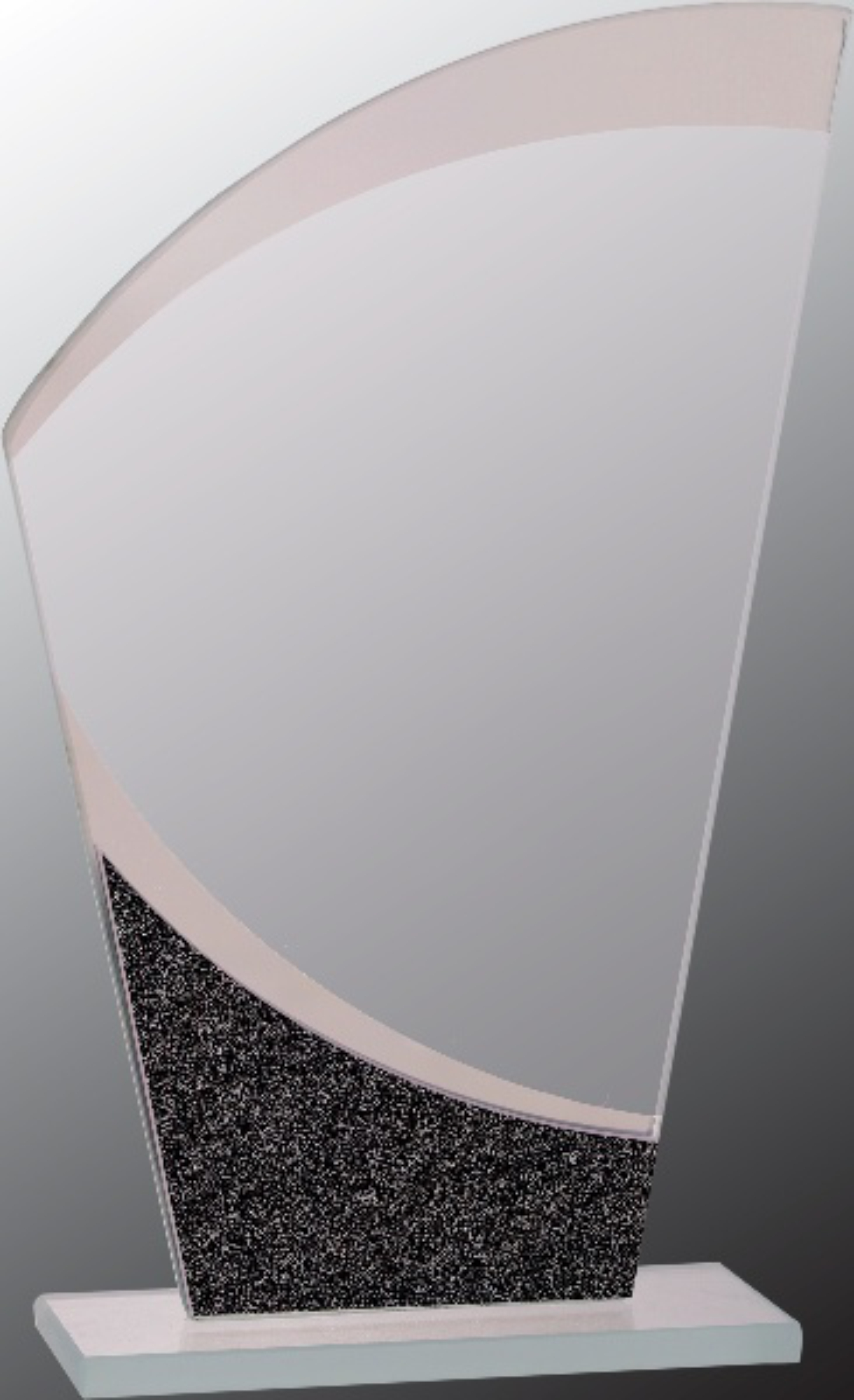 7 1/4" Wave Designer Glass Award 3