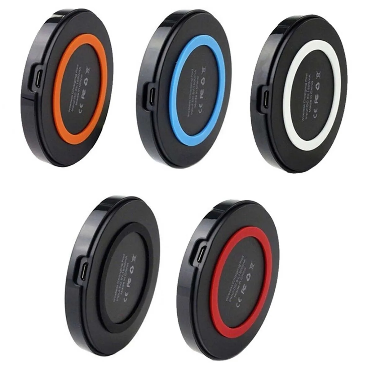 10W Round Protable Wireless Charger Fast Charging Dock Pad 7