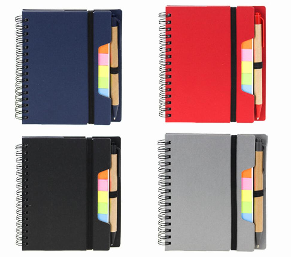 Spiral Notepad Notebook w/ Sticky Notes and Pen 4