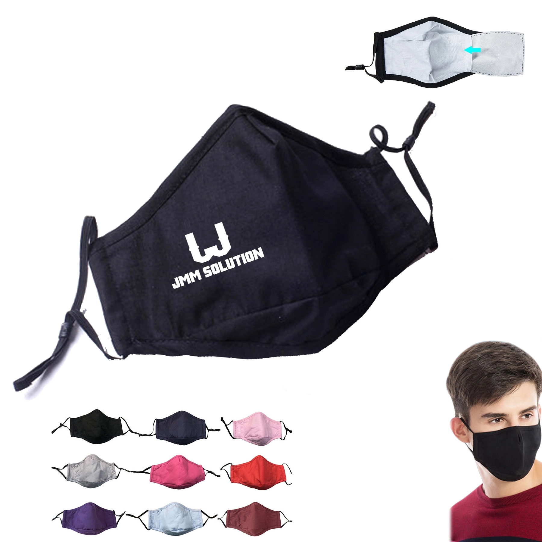 Cotton Mask With Filter Insert 2