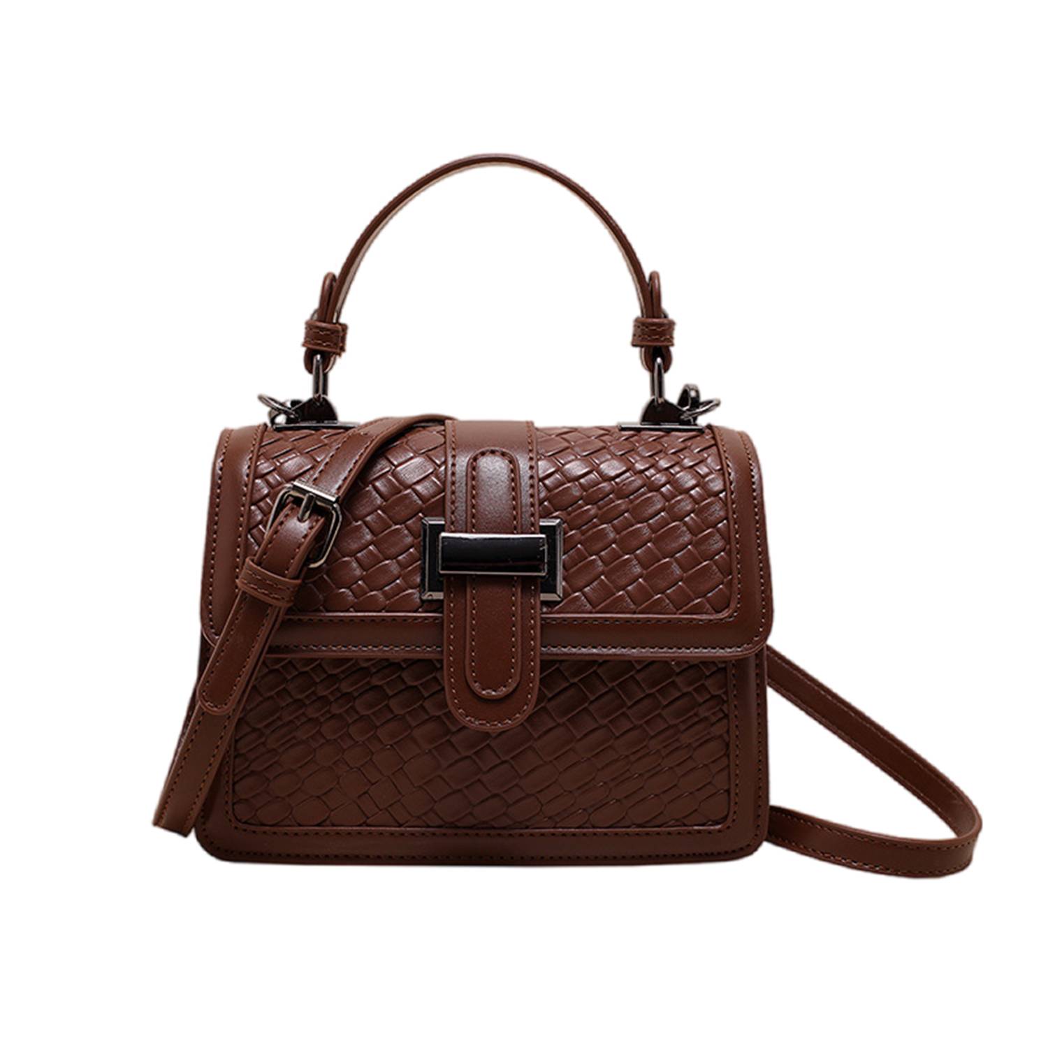 PU Leather Crossbody Bag Solid Color Elegant for Women 5