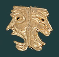 Drama Metal Chenille Letter Insignia Pin 1