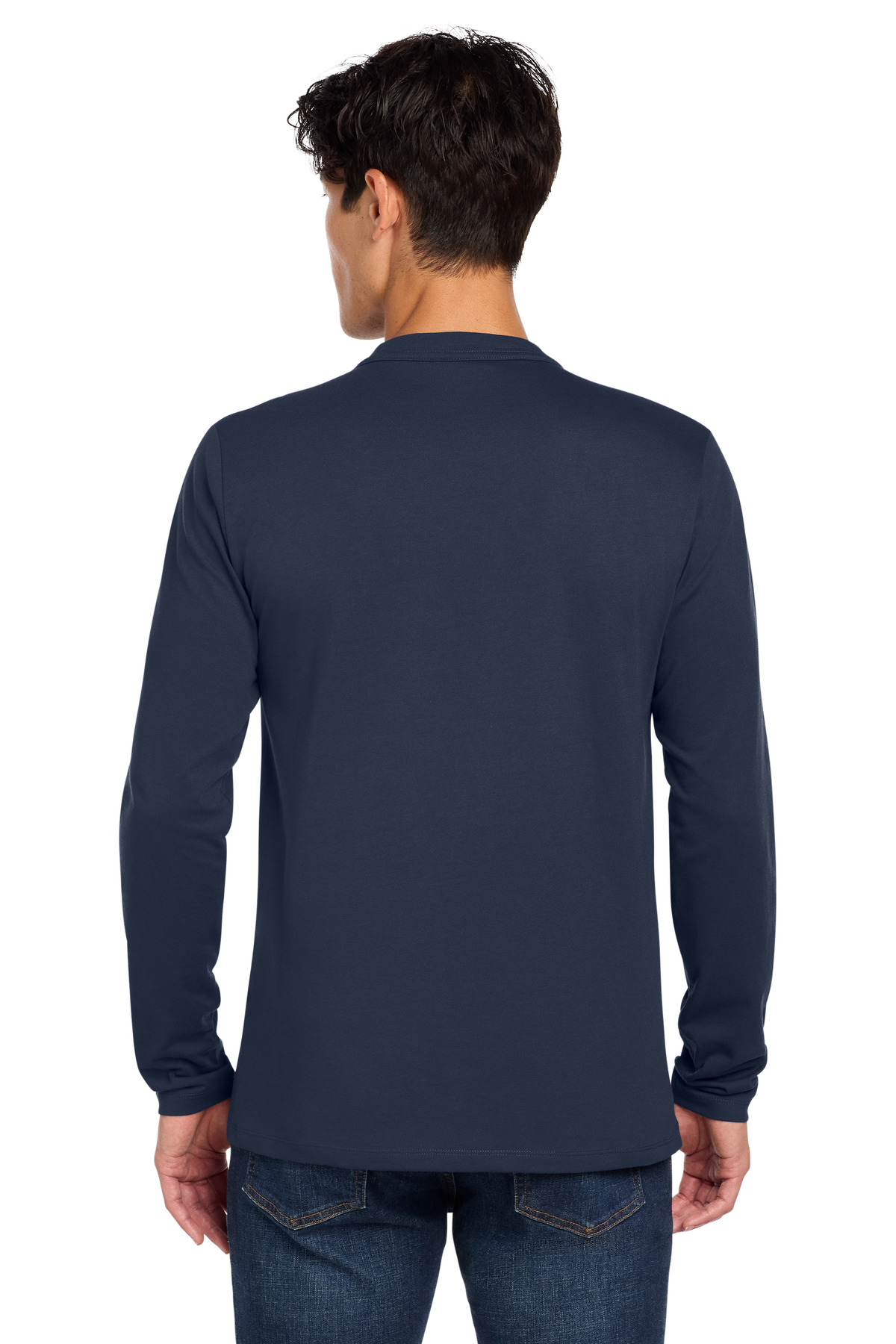 New Era Heritage Blend Long Sleeve Crew Tee. NEA102 28