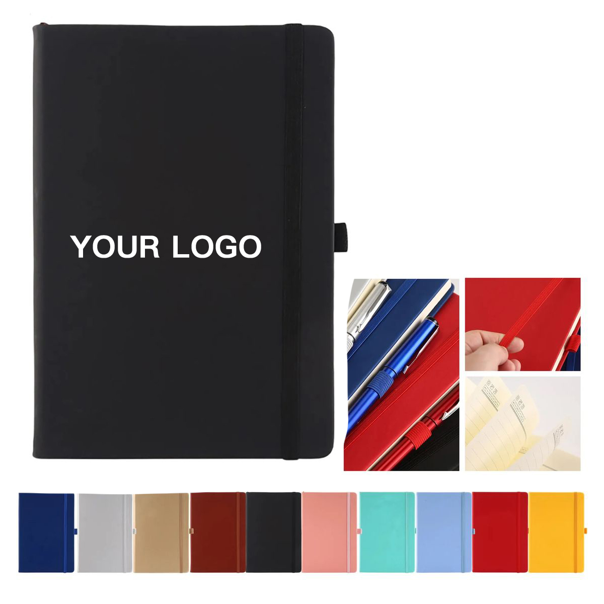 A5 PU Leather Journal with Secure Strap Design 9