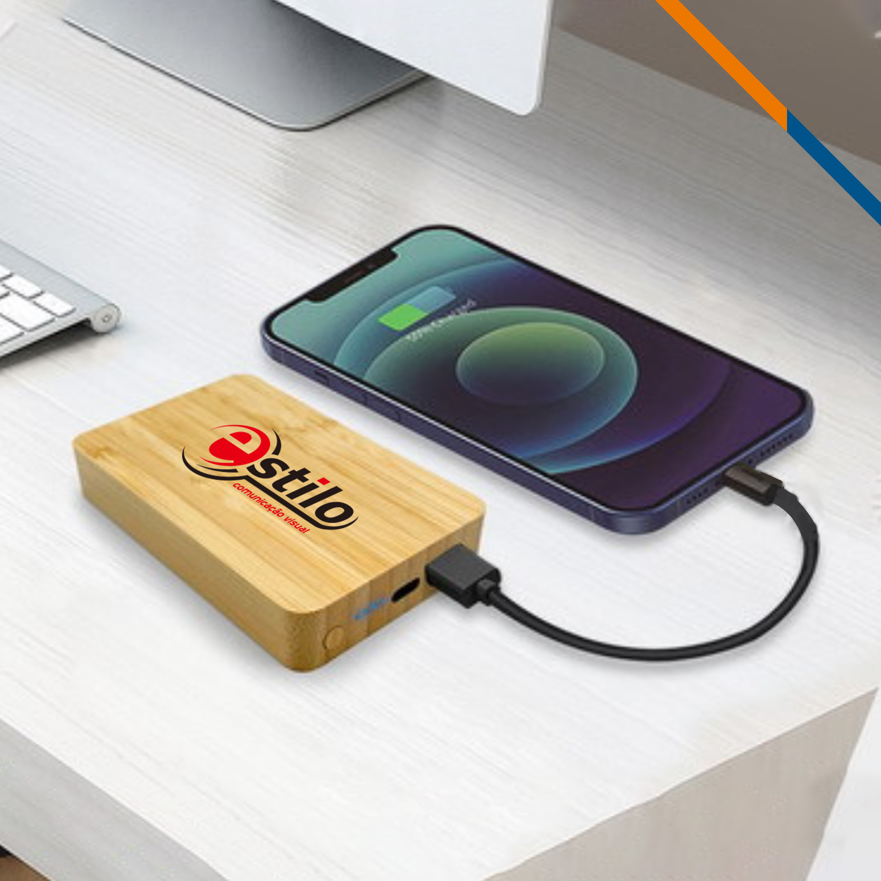 Vipow Bamboo Power Bank - 5000mAh 4