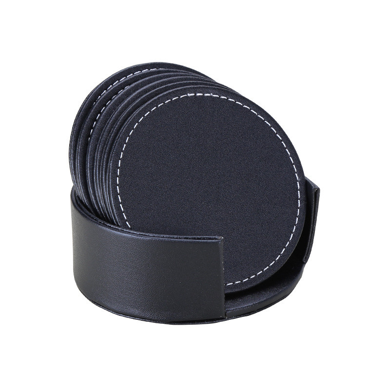 Leather Coasters Set 2