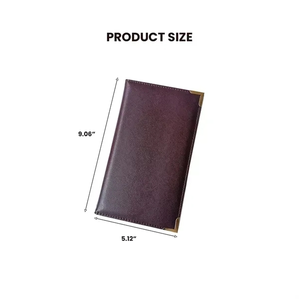 PU Leather Bill Check Presenter - Restaurant Menu Holder 2