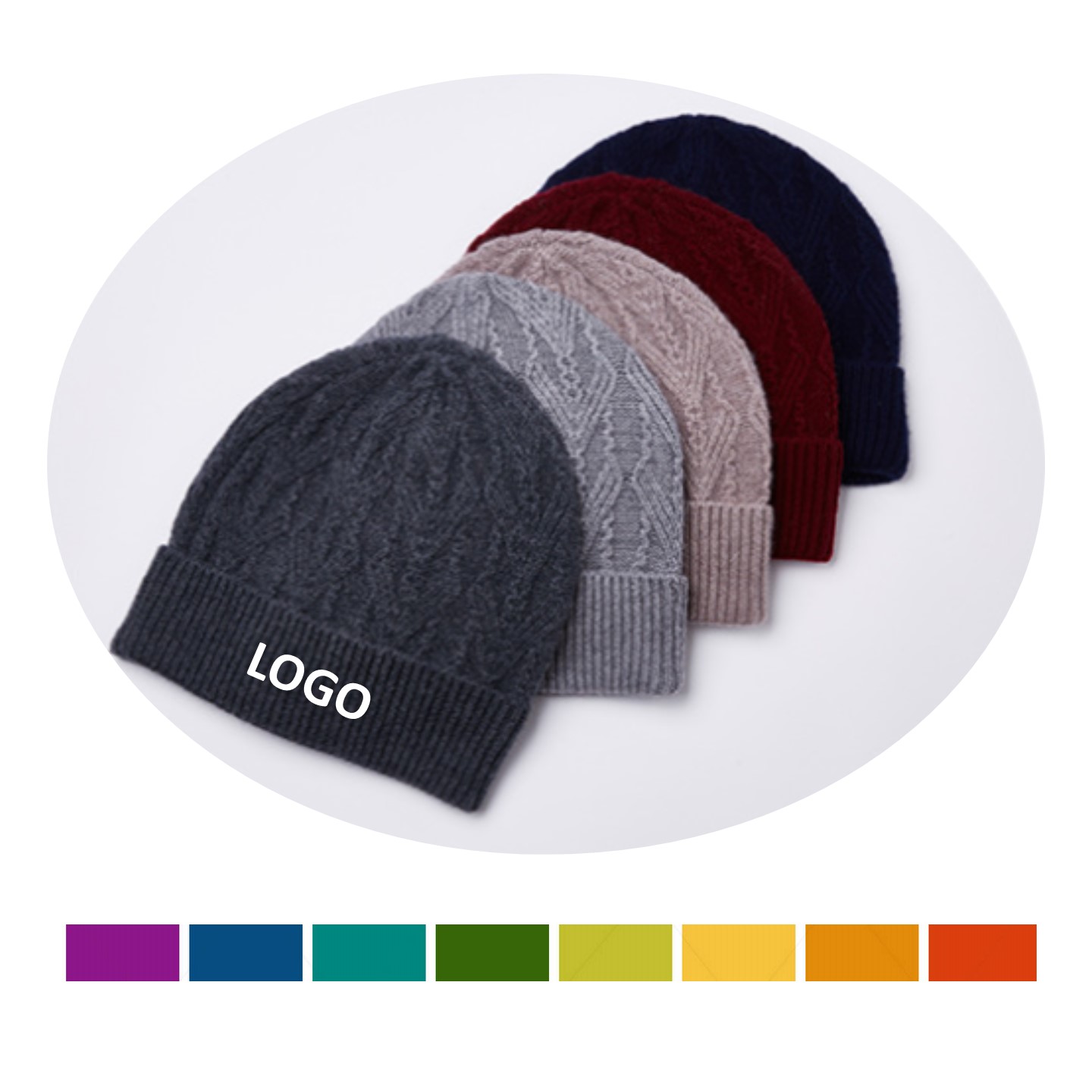 100% Merino Blend Soft Warm Beanie 1