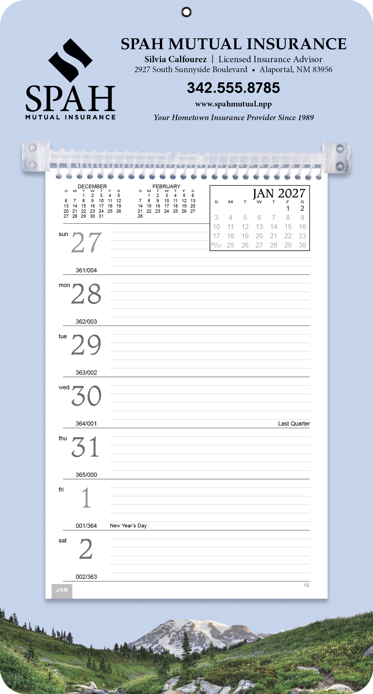 Triumph® Calendars Full-Color Weekly Memo Calendar 30