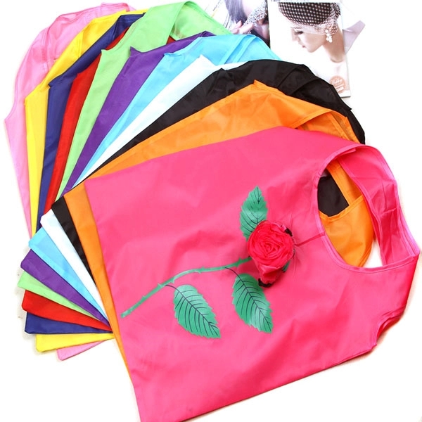 Rose Flowers Foldable Shopping Tote Bag 12
