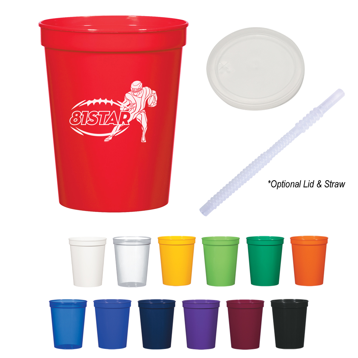 16 Oz. Big Game Stadium Cup 12