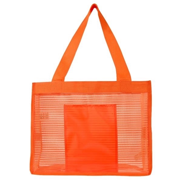Mesh Striped Tote Bag 2