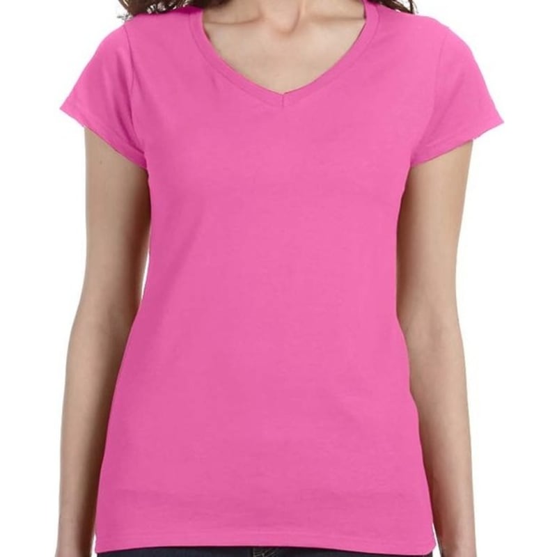 Gildan SoftStyle® Ladies 4.5 Oz. Junior Fit V-Neck T-Shirt 8