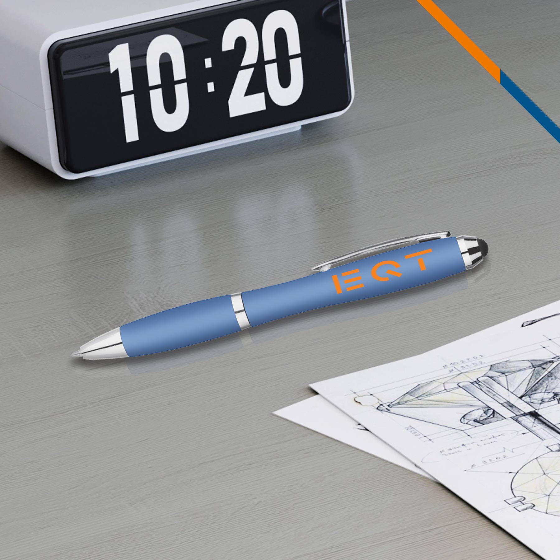 GlideZip Metallic Curvaceous Ballpoint Stylus Pen 10