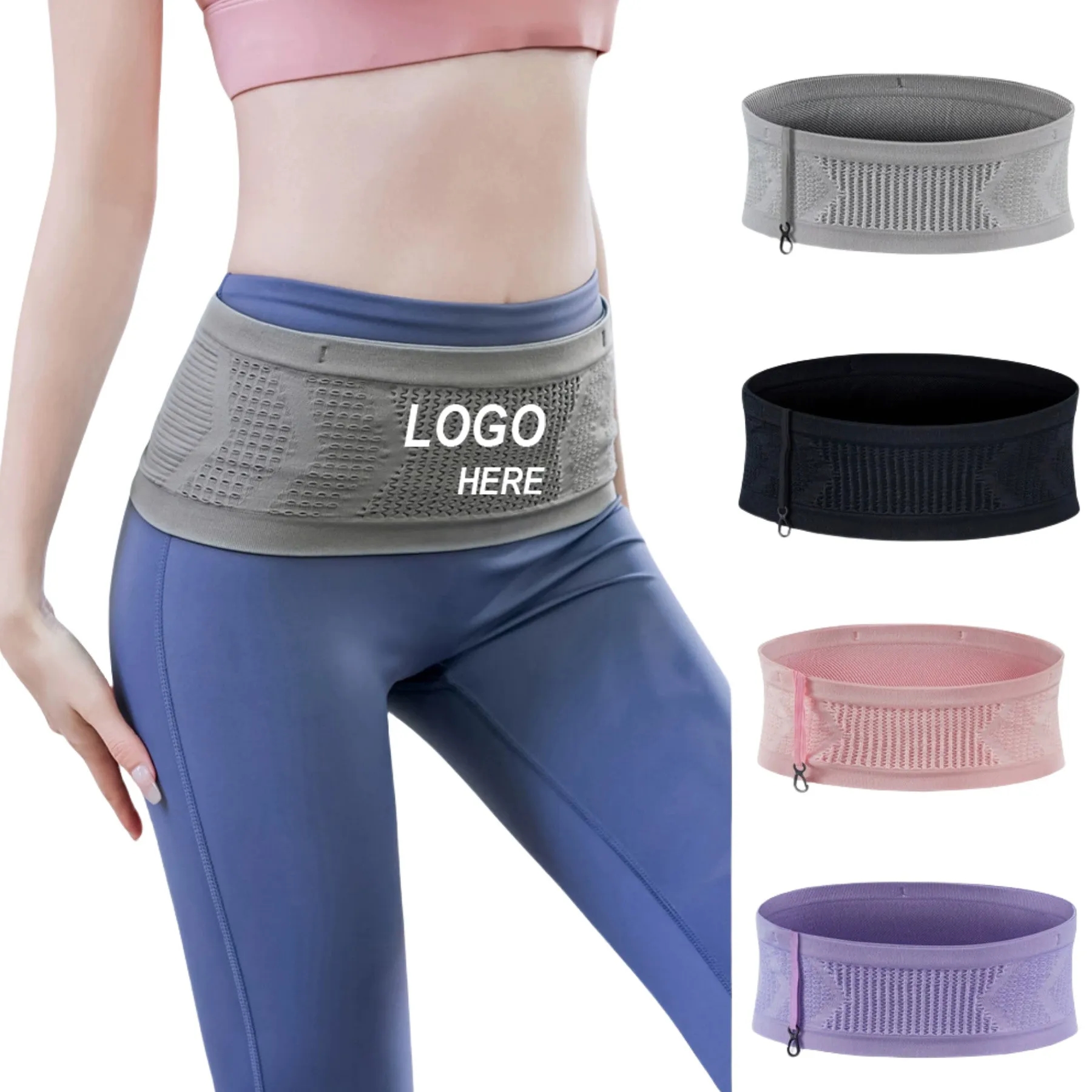 Knit Breathable Concealed Waist Bag Slim 6